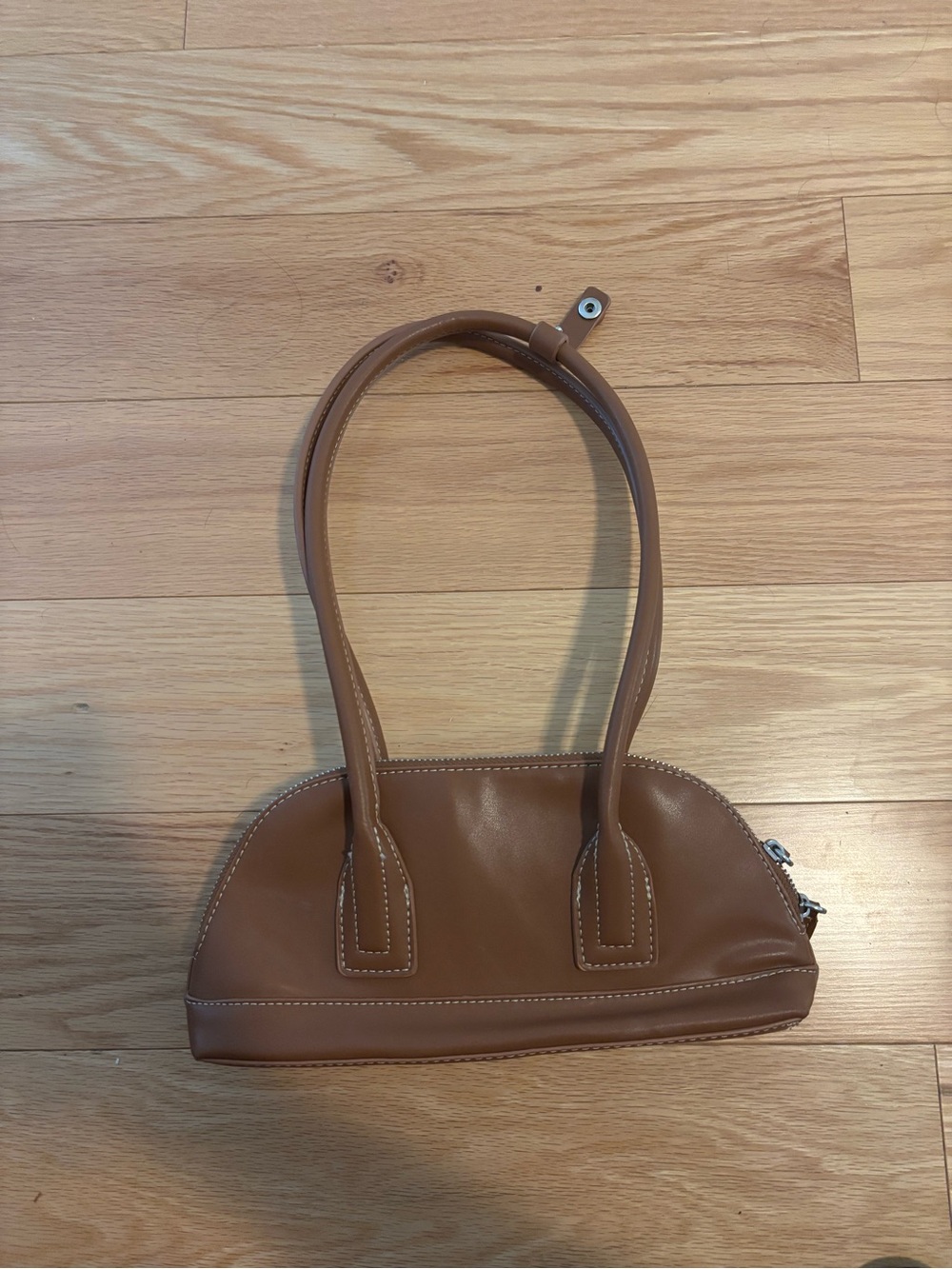 Zara Brown Mini Dome Shoulder Bag